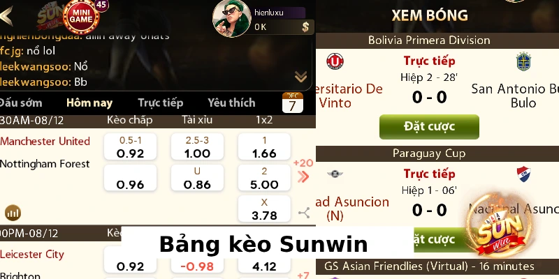 Thể Thao Sunwin - Cá cược bóng đá thả ga tại sảnh top 1 2 Sảnh cược thể thao chất lượng Suwin mang đến nhiều sự lựa chọn