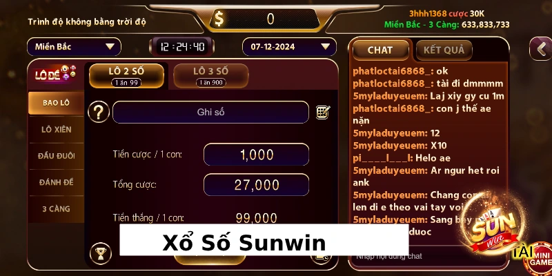 Xổ Số Sunwin - Cá cược lô đề từ sảnh top 1 thế giới 1 Đặt cược cùng Xổ số Sunwin xanh chín top đầu Việt Nam