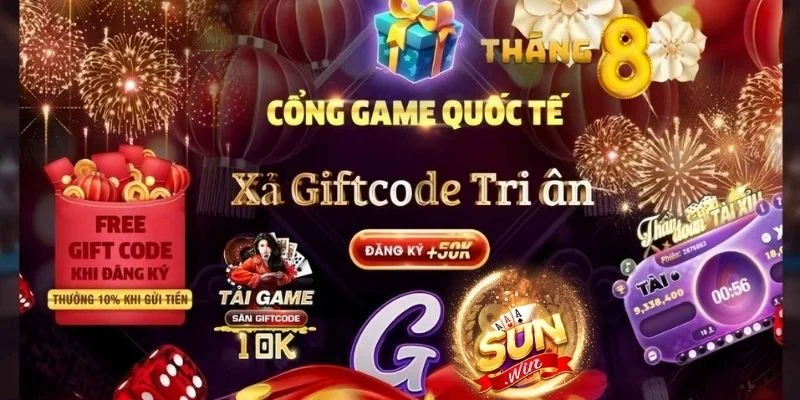Giftcode Sunwin Miễn Phí - Thiên Đường Quà Tặng Hấp Dẫn 2 Điểm danh các giftcode Sunwin miễn phí, hấp dẫn nhất hiện nay.